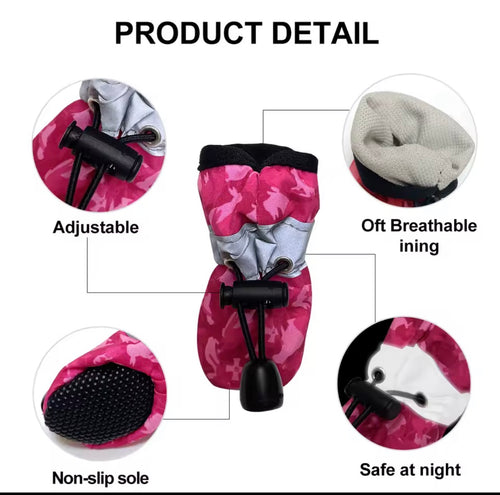 Bottes Imperméables pour Chien – Protection Pattes Randonnée & Hiver